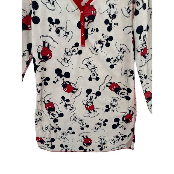 Disney Nightgown Mickey Mouse Fleece Womens Size‎ M Cozycore Casual Sleep Relax - Picture 7 of 10